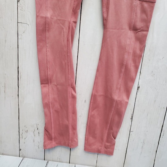 Fabletics Womens Leggings Pants Pink Power Hold Full Length Pockets No Size Tag - Picture 5 of 13